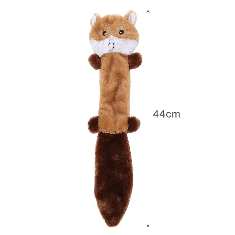 Plush Pet Dog Toy Interactive Animal-shaped Dog Squeak Toys Bite-Resistant Pet Toys for Small Medium Dogs Pet Supplies