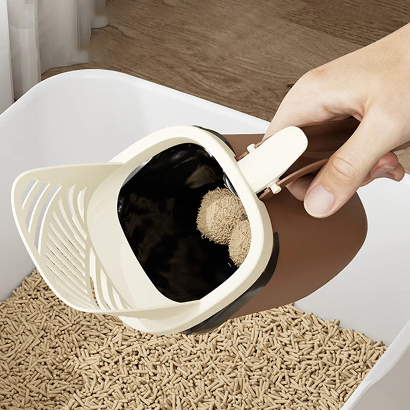 2 in 1 Cat Litter Scoop - Durable Mesh Cat Litter Shovel Cleaner and Trash Scoop for Pet Accessories - Quality Shopping Centre