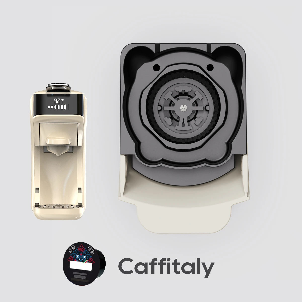 HiBREW H1B koffiemachine capsule-adaptersysteem onderdelen voor Nespresso of Dolce Gusto of gemalen koffie of ESE-pad of Caffitaly