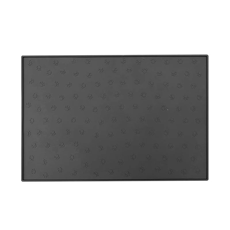 30x48cm Square Pet Feeding Mat Silicone Dog Food Feeding Pad Waterproof Pet Placemat for Cats Dogs Non-Slip Cat Feeding Mat