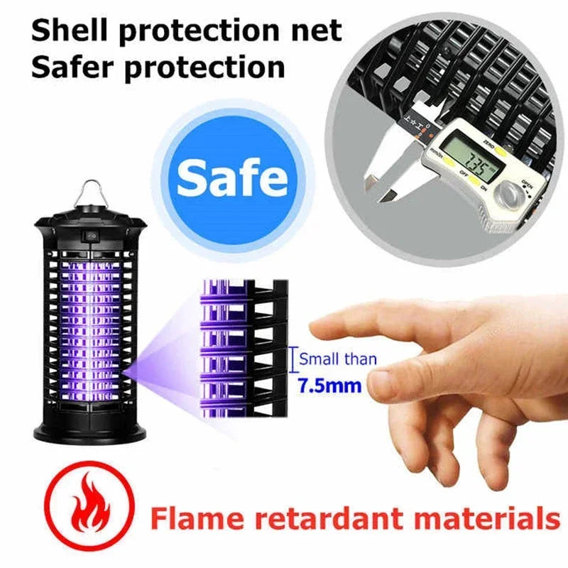 LED Trap High-performance UV Electric Mosquito Destroyer Shock Fly Trap Insect Trap For Home Garden Backyard Outdoor Camping