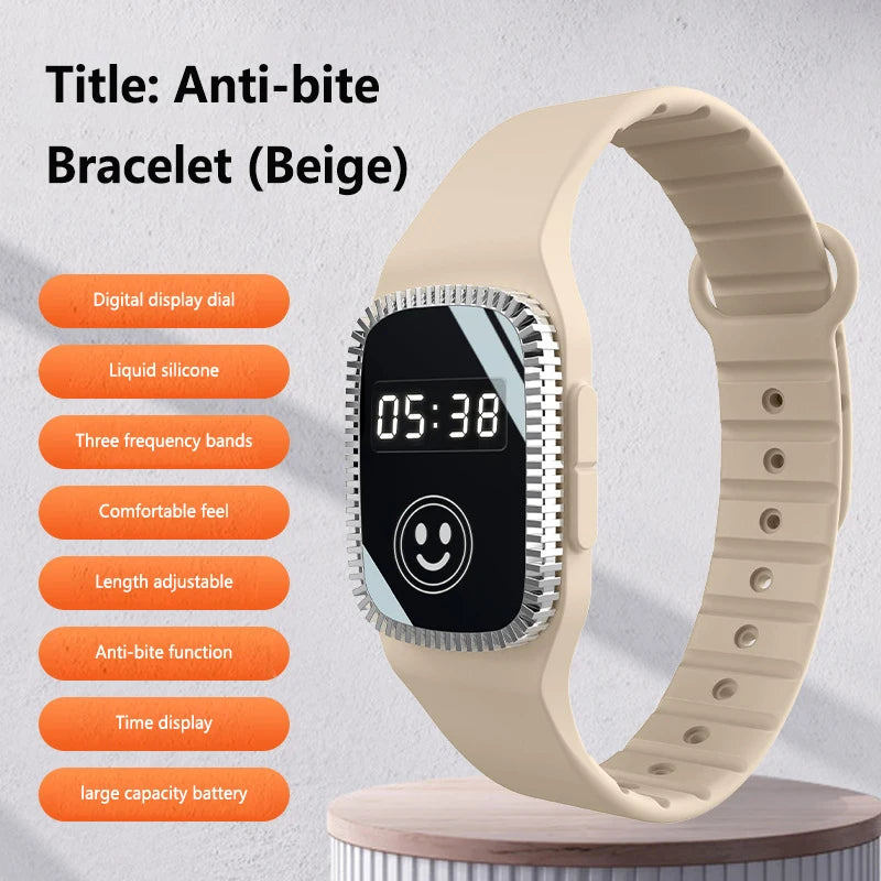 Zomer 2026 nieuwe muggenwerende armband draagbaar buiten insecten- en beetwerende armband kindermuggenwerend horloge