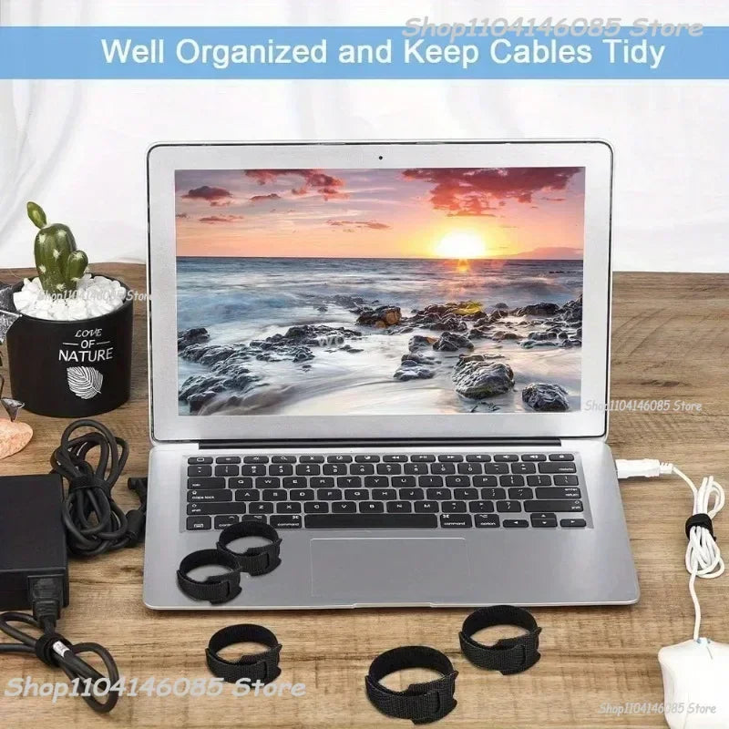 Cable Ties Reusable Flanges Straps Reusable Cable Ties Cable Plastic Flanges Nylon Hook Loop Straps Wrap Zip Black
