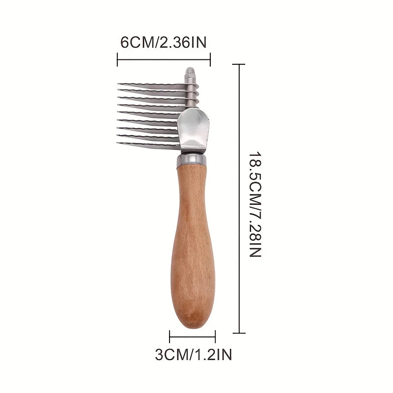 Stainless Steel Pet Dog Knotting Comb Long Handle Dog Hair Remover Pet Deshedding Brush for Dogs Cats Dog Accessories
