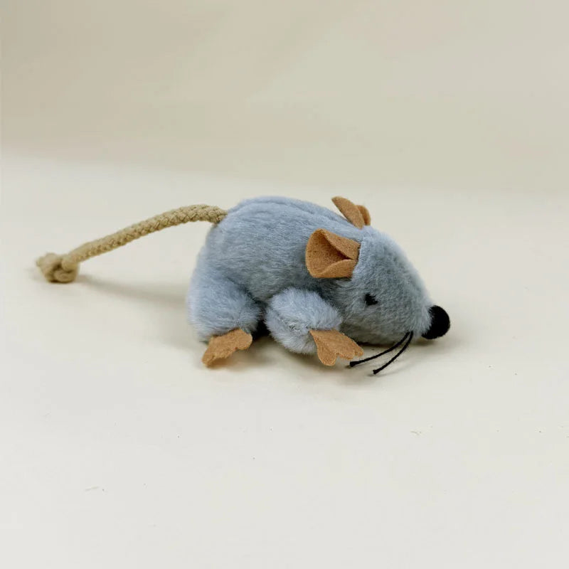 Interactive Cat Mouse Toy Plush Pet Simulation Mouse Toys For Cats Bite Resistance Kitten Toys Cat Playing Toy Cat Accessories
