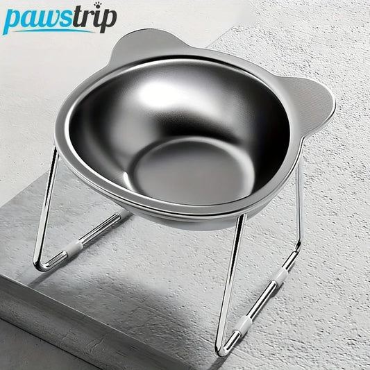 Stainless Steel Cat Bowl Elevated Cat Feeder Protection Neck Anti-Choking Pet bowl for Cats Small Dogs Cat Accessories