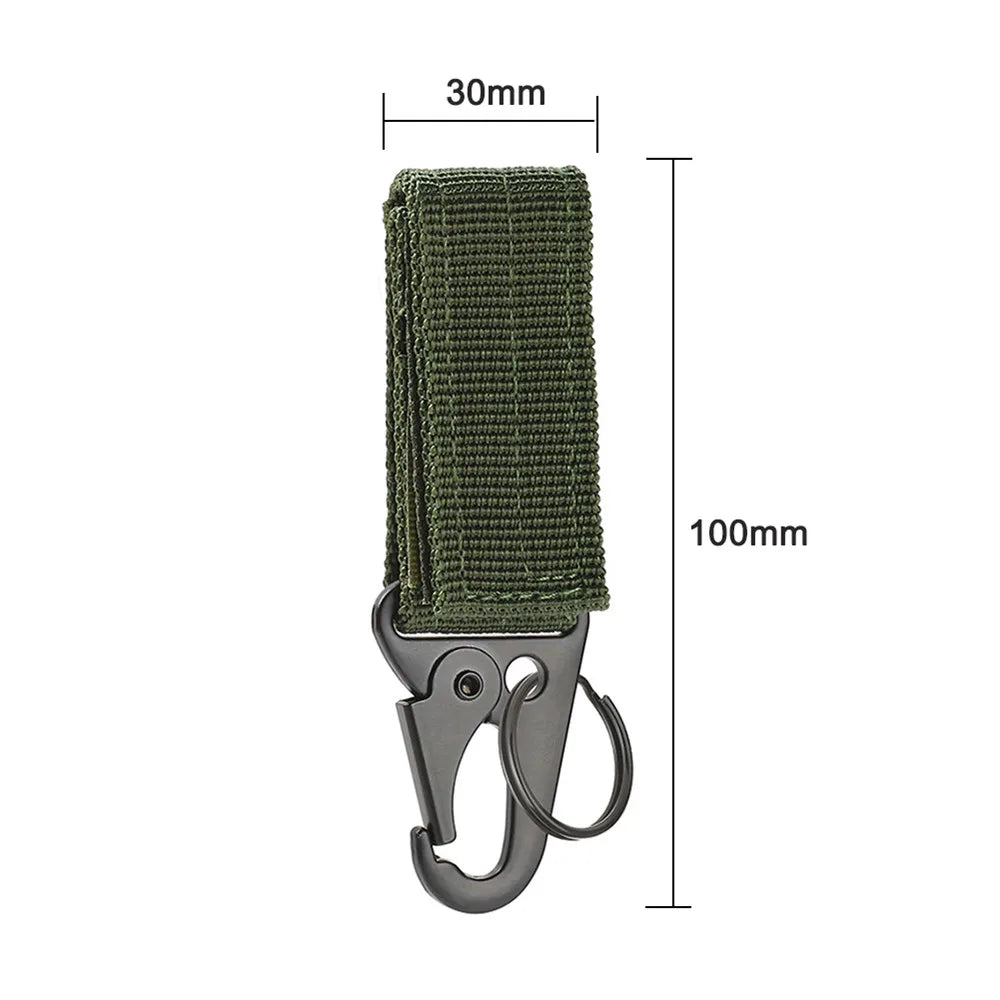 3 Pcs Tactical Carabiner Outdoor EDC Keychain Keys Holder Camping Backpack Belt Hook Hanging Buckle Muilter Clip