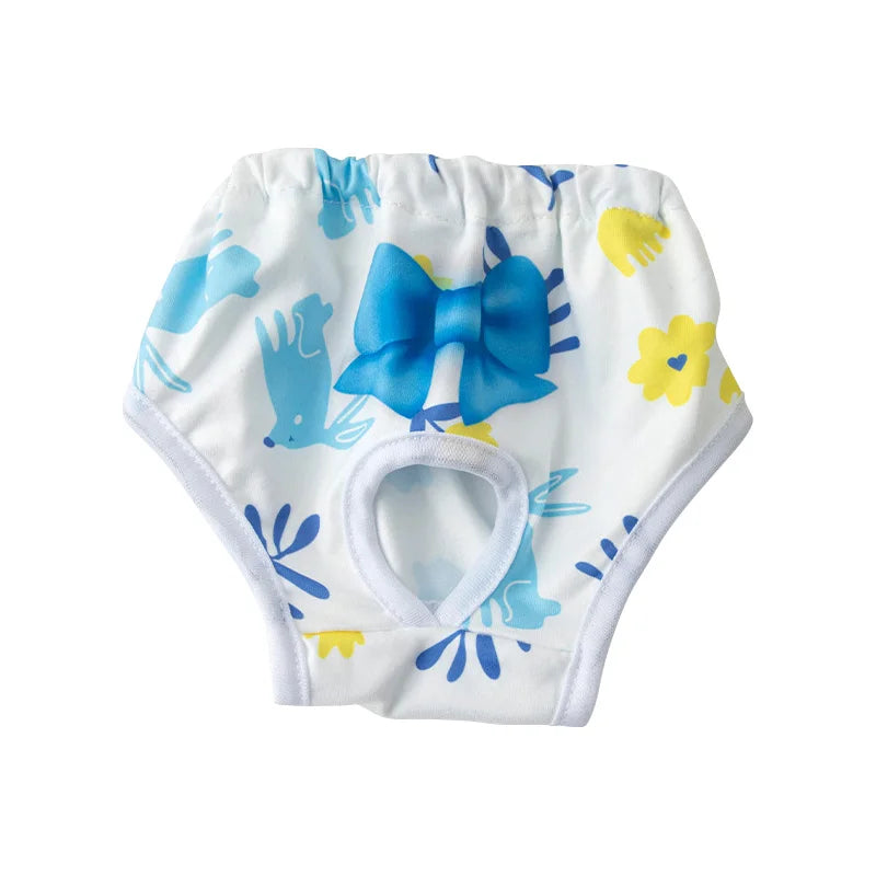 Reusable Female Dog Diapers Warps Washable Dog Physiological Pants Breathable Pet Menstruation Pants for Small Dogs Pet Supplies