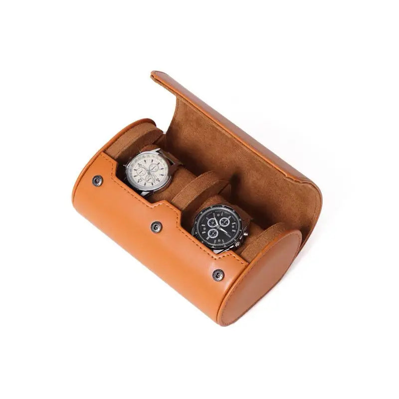 Watch Roll Travel Case Watch Box Organizer for Men with 1/2/3 slots Watch Display Storage Portable Watch Rolls PU Leather Cases