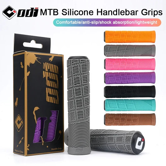 1 paar MTB siliconen fietsstuurhandvatten mountainbike handvatten BMX fixie fiets zachte handvatten schokbestendige fietsonderdelen accessoires