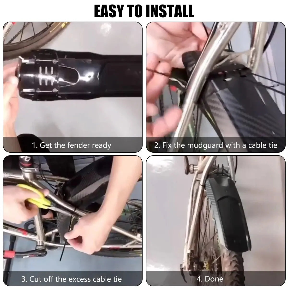Bicycle Fenders Mountain Road Bike Mudguard Front Rear Tire Wheel Fender MTB Bicycle Mud Guard Fender Wings Cycling Accessories