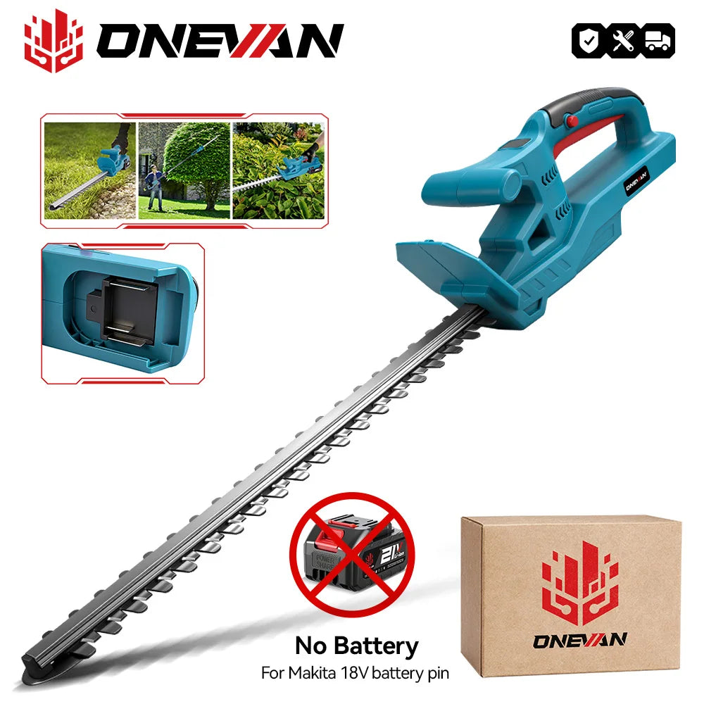 ONEVAN 20-inch 20000RPM Elektrische Heggenschaar Tuin- en Landschapsarchitectuur Heggensnoeier Trimmer Tuinieren Lithium-Ion Accu Gereedschap