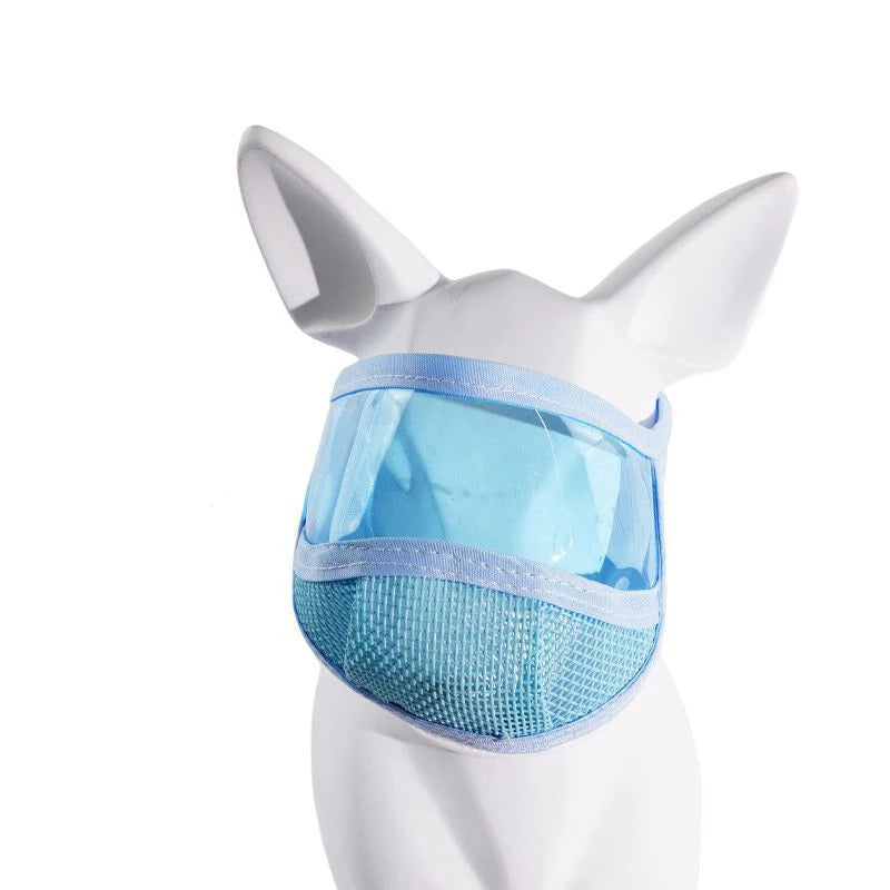 Cat Grooming Protective Mask Transparent Anti Bite Cat Muzzle Visor Face Shield for Nail Trimming Bathing Adjustable Velcro S M