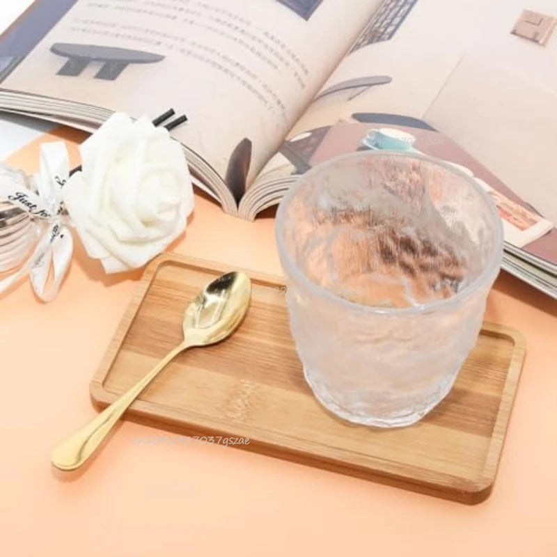 Natural Bamboo Wooden Organizer Tray Oval Rectangular Shape for Bathroom Counter Storage Jewelry Skincare Display Bamboo Tray