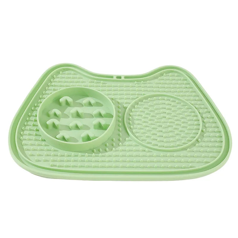 Pet Slow Food Mat Non-Slip Dog Slow Feeding Mat Anti-Anxiety Lick Pad for Dogs Cats Pet Supplies