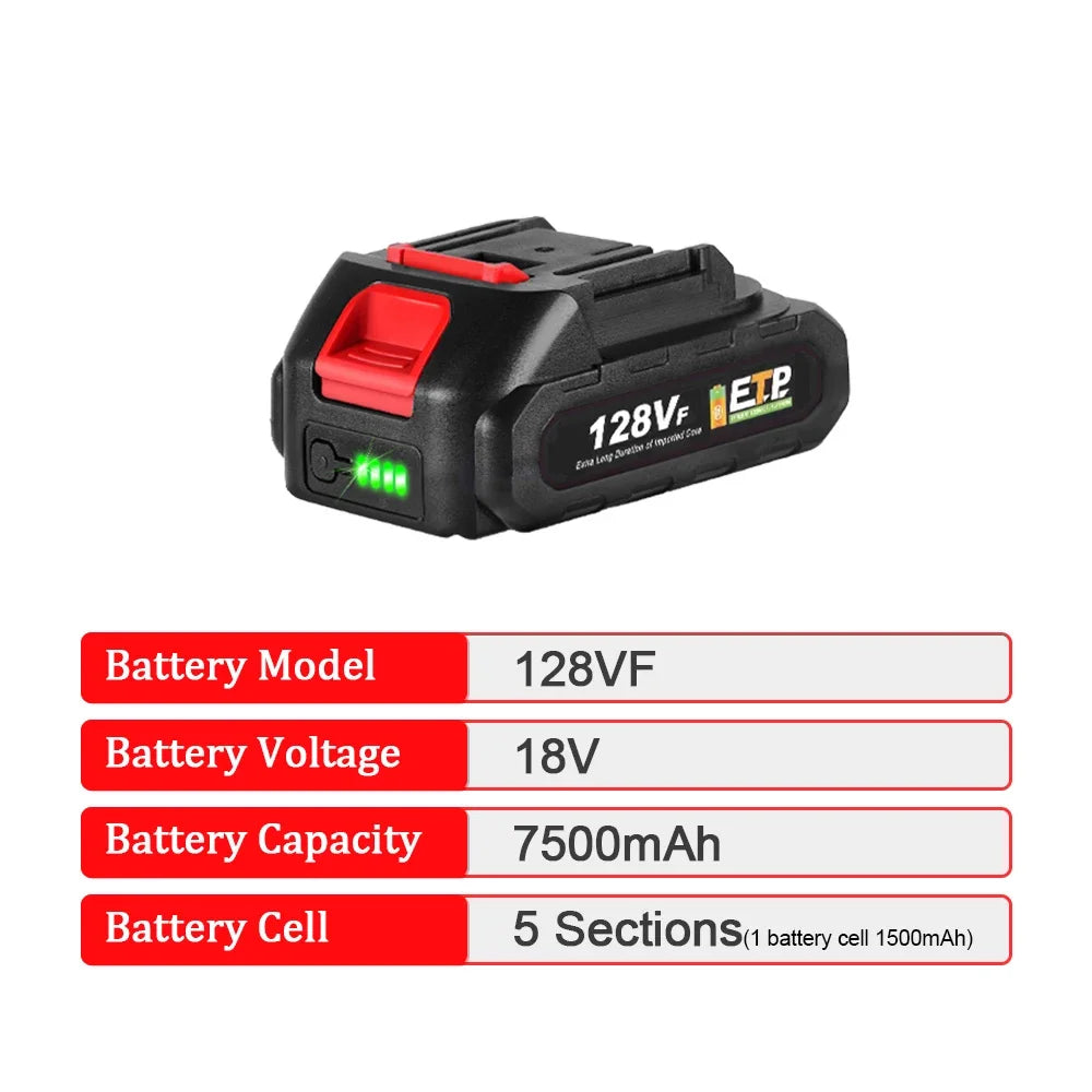 388VF Oplaadbare accu 22500mAh 15000mAh lithium-ionbatterij 128VF 928VF voor Makita 18V accugereedschap