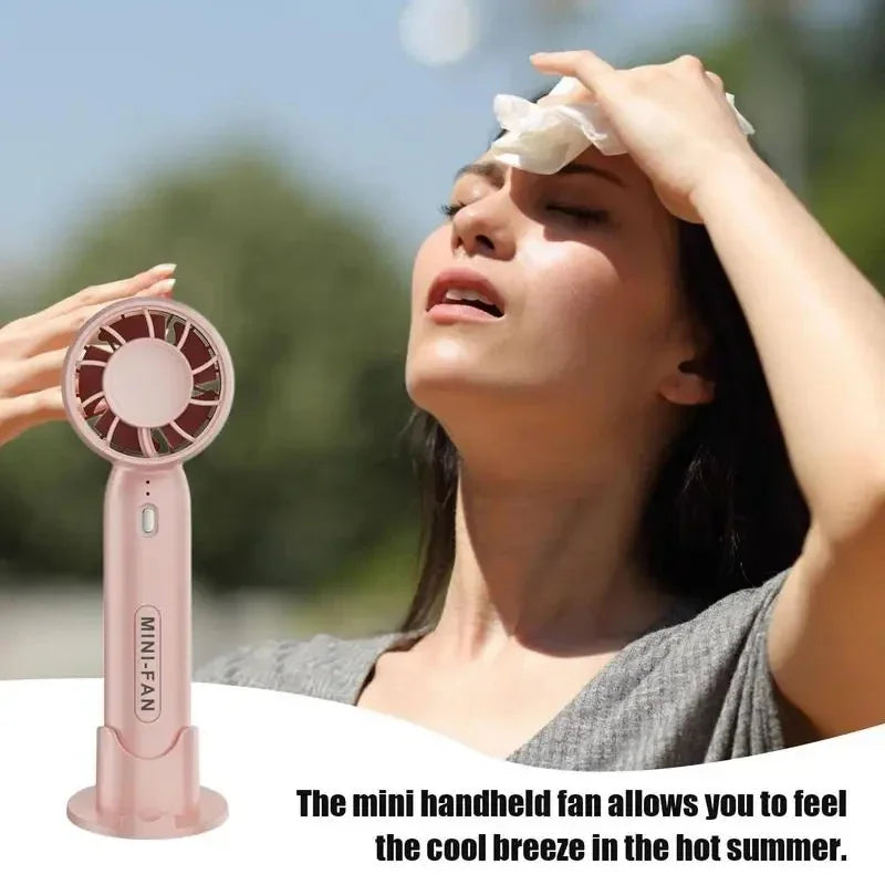 Lenovo 2026 Handheld Ventilator USB Oplaadbaar 2-in-1 Bureauventilator Krachtige Wind Mini Koelventilator Stille Kleine Luchtkoeler voor Kantoor Reizen