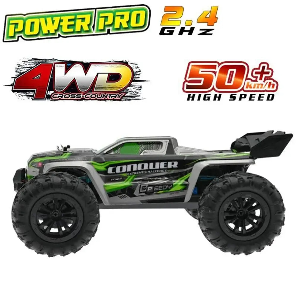WLtoys 1:16 Scale Large RC Car 50km/h High Speed 4WD Children Toy for Boys Remote Control Car 2.4G Off Road Monster