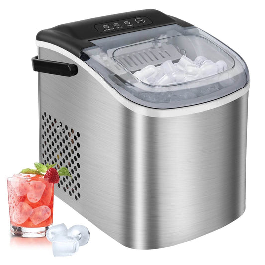 Electric Ice Maker Machine Portable Mini Ice Cube Maker Automatic Bullet Ice per Cycle Making Machine for Home Bar - Quality Shopping Centre