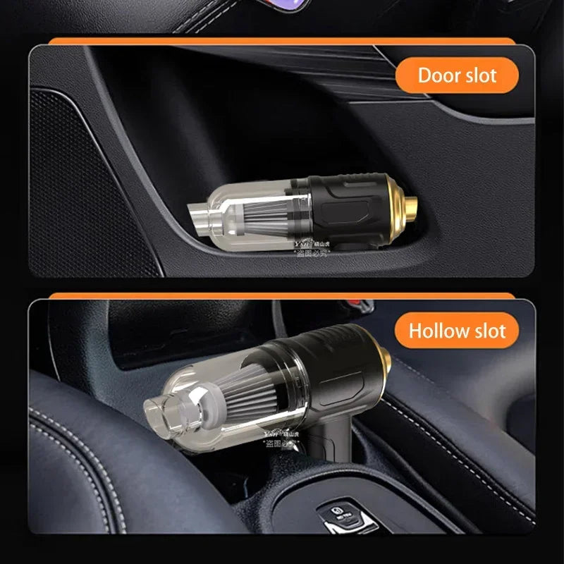 Aspirateur de voiture sans fil 2 900 000 PA, faible niveau sonore, 2 en 1 soufflage et aspiration, nettoyeur intégré pour poils d'animaux et dépoussiéreur domestique 2026