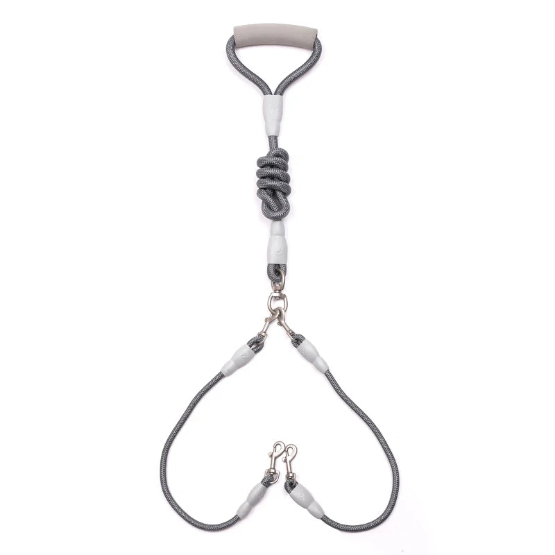 150cm/59.06in Strong Dog Leash Pet Dual Dog Leash Soft Handle Puppy Leash for Small Medium Large Dogs Dog Accessories