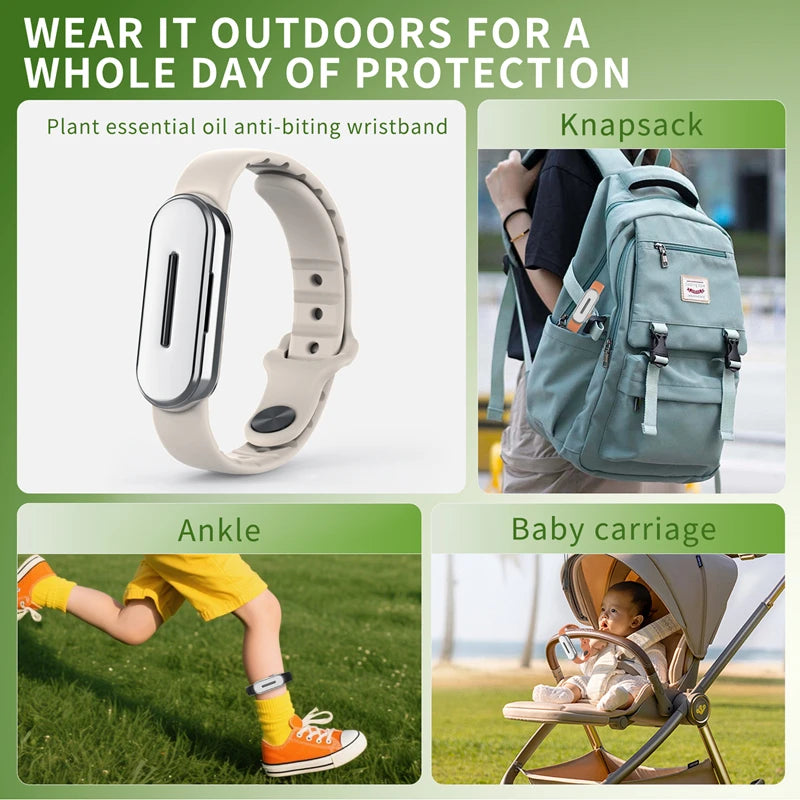 Lenovo essentiële olie muggenwerende armband voor buiten, muggenbestrijdingsmiddel, draagbare muggenwerende armband