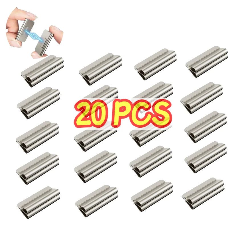 20 Pairs Strong Magnetic Curtain Clips Prevent Light Leaking Drill-Free Invisible for Home Bedroom Office  Curtain Accessories