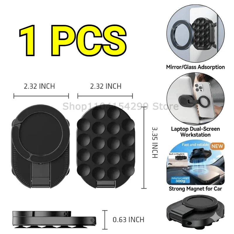 Ultrathin MagneticPhone Holder Laptop Stand with Same Screen Display Side Car Foldable Rollover Camera Flat Aluminum Alloy Back