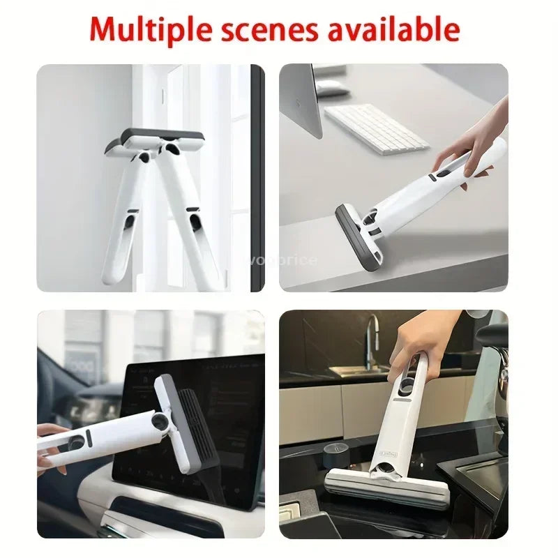 Mini Cleaning Powerful Squeeze Mop Folding Home Cleaning Mops with Self-squeezing Floor Washing Mops Desk Window Car Clean Tools