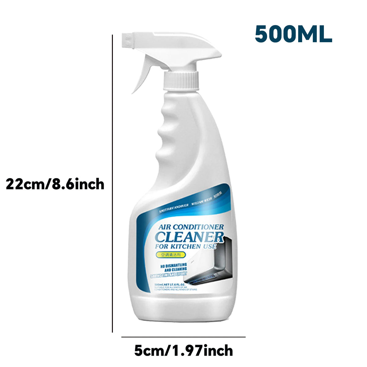 New 500ML Air Conditioner Foaming Cleaner Spray Deodorizer Professional Household Outside Machine Cleaning Foam Spray Deodorizer