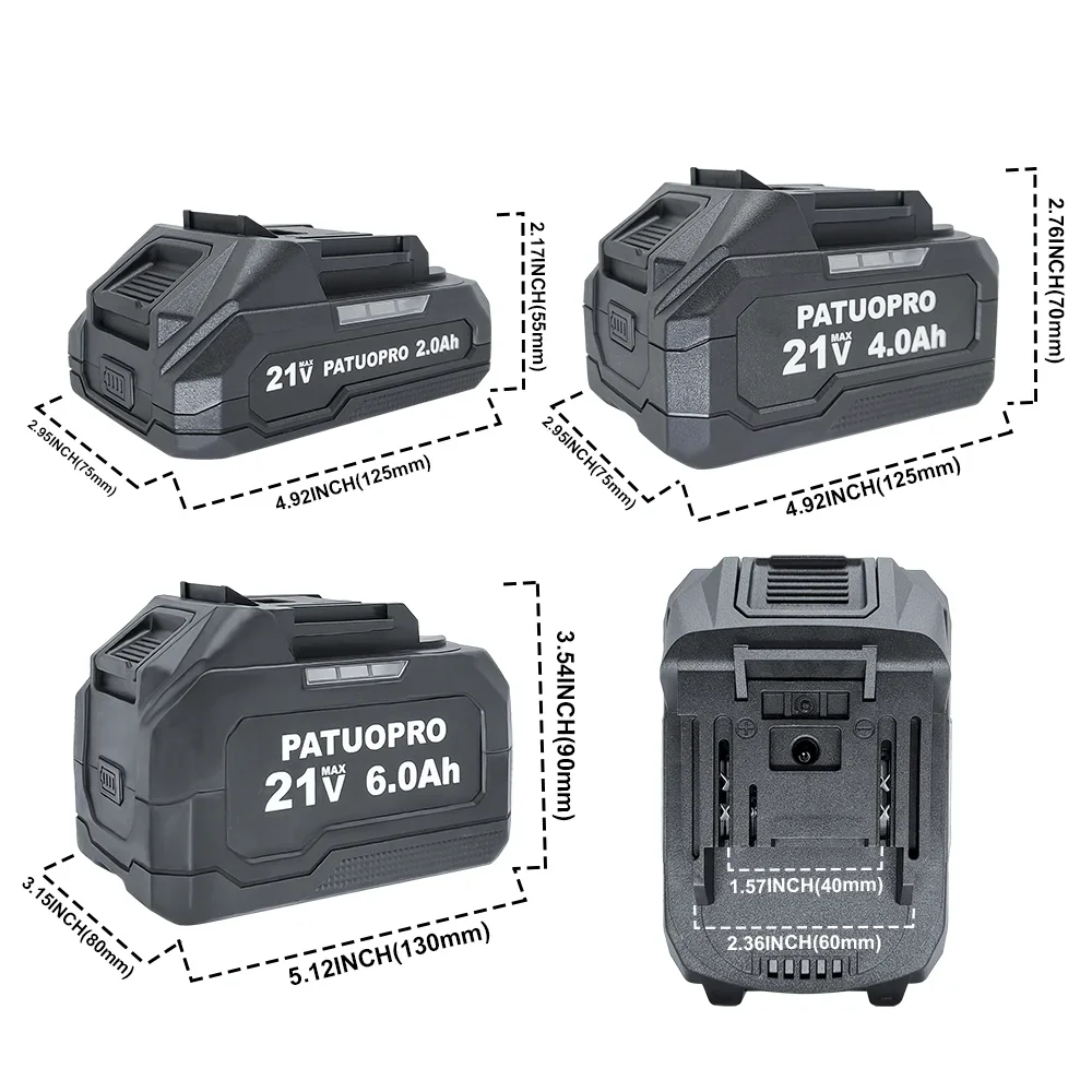 Batterie rechargeable lithium-ion 2,0-6,0 Ah pour outils électriques sans fil Makita 18V, perceuse, visseuse et clé