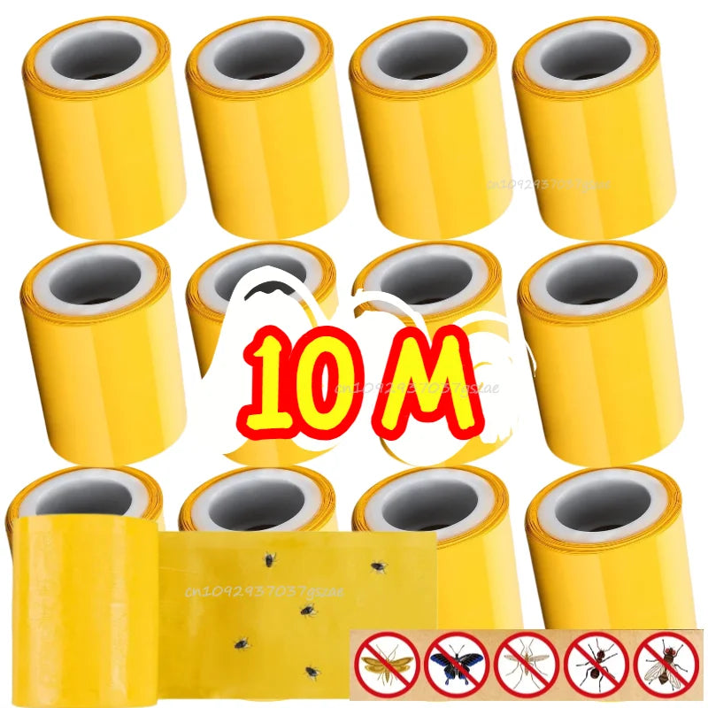 10M Double-Sided Sticky Insect Barrier Tape High Adhesion Waterproof for Trees Gardens Outdoor Pest Control for Trees Gardens