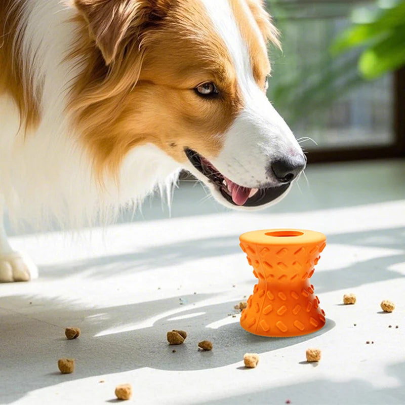 Rubber Durable Dog Chew Toys Interactive Pet Leaking Food Toys for Small Large Dogs Bite Resistant Puppy Tooth Cleaning Toy