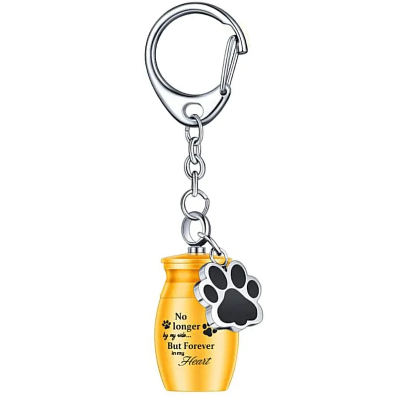 Pet Urn Keychain Dogs Ashes Keepsake Pet Hair Storage Jar Souvenir for Rabbit Kitty Bunny Dogs Pet Supplies