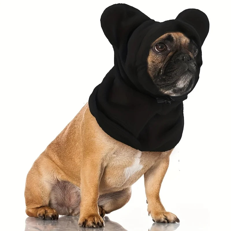Winter Warm Pet Dog Hat Windproof French Bulldog Hat Dog Neck And Ear Protection Hats Outdoor Puppy Scarf Pet Supplies