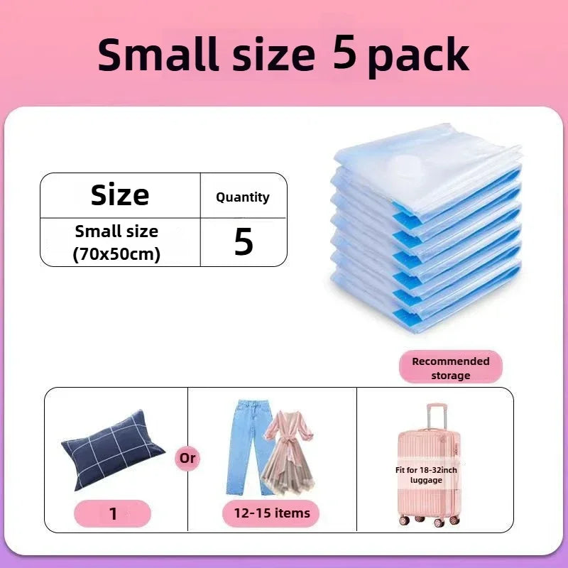 Vacuum Storage Bags Large Plastic Storage Bags for Storing Clothes Blankets Compression Empty Bag Travel Accessories Storage Bag