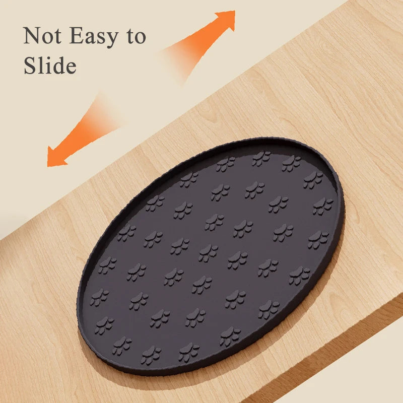 Round Silicone Dog Slow Feeder Mat Non-slip Pet Licking Mat with Suction Cups Puppy Feeder Tray Dog Accessories