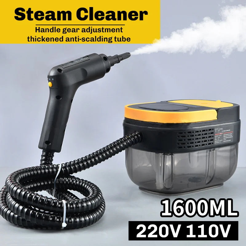 Handheld Steam Cleaner 2500W Multifunctional High-temperature Sterilization and Disinfection Steam Cleaner 1600ML for Car & Home