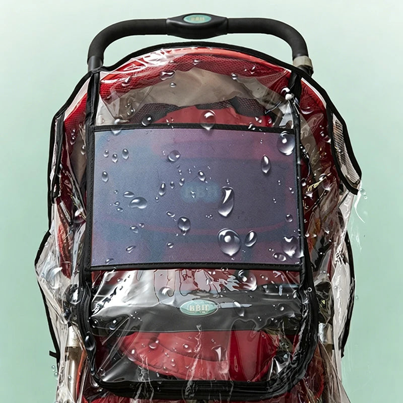 Universal Pet Stroller Rain Cover Waterproof Dog Cart Cover Transparent Cat Dog Cart Cover Stroller Rain Cover Pet Supplies