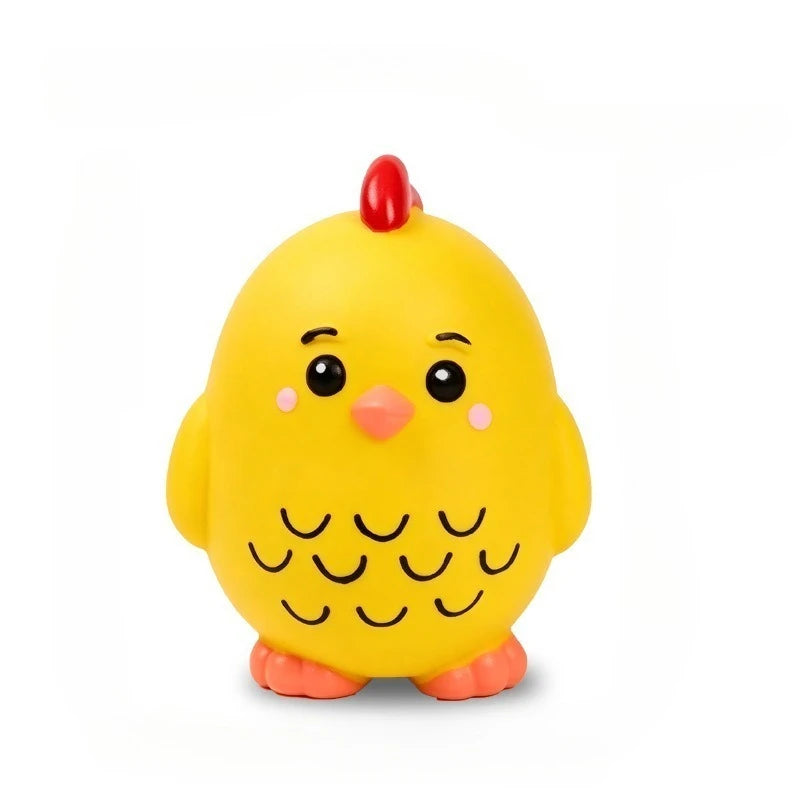 Jouet interactif pour chien et chat en caoutchouc, petit canard jaune, pingouin, jouet à mâcher en latex avec sifflet pour le dressage, produits pour animaux