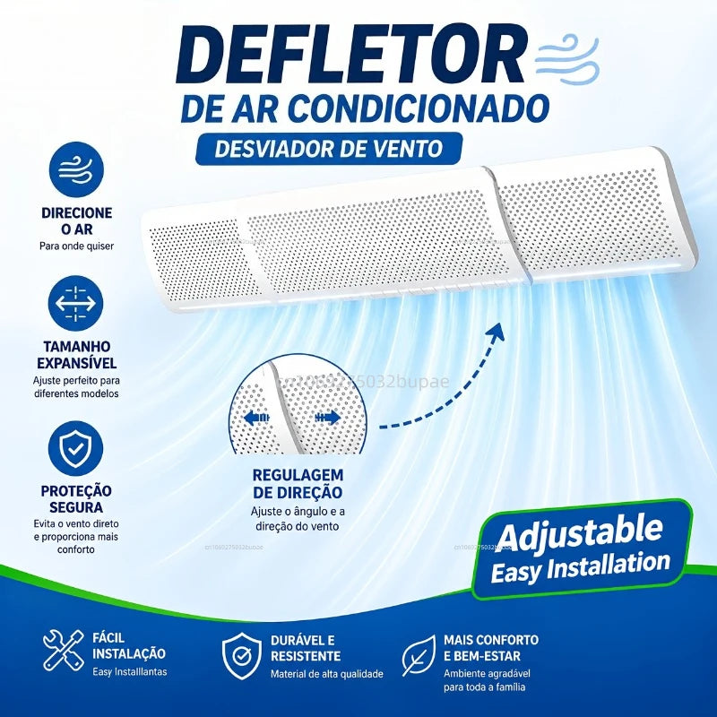 Adjustable Air Conditioning Cover Wind Deflector Windshield Air Conditioner Tools Air Baffle Shield Home Office Accessories