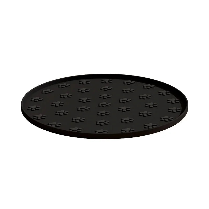 Round Silicone Dog Slow Feeder Mat Non-slip Pet Licking Mat with Suction Cups Puppy Feeder Tray Dog Accessories