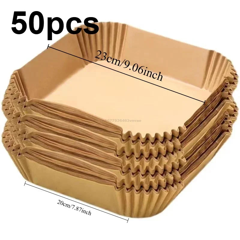 Air Fryer Paper Aerogrill Parchment Paper for Air Fryer Liner Airfryer Baking Cooking Paper Air Fryer Accessories Baking Tool