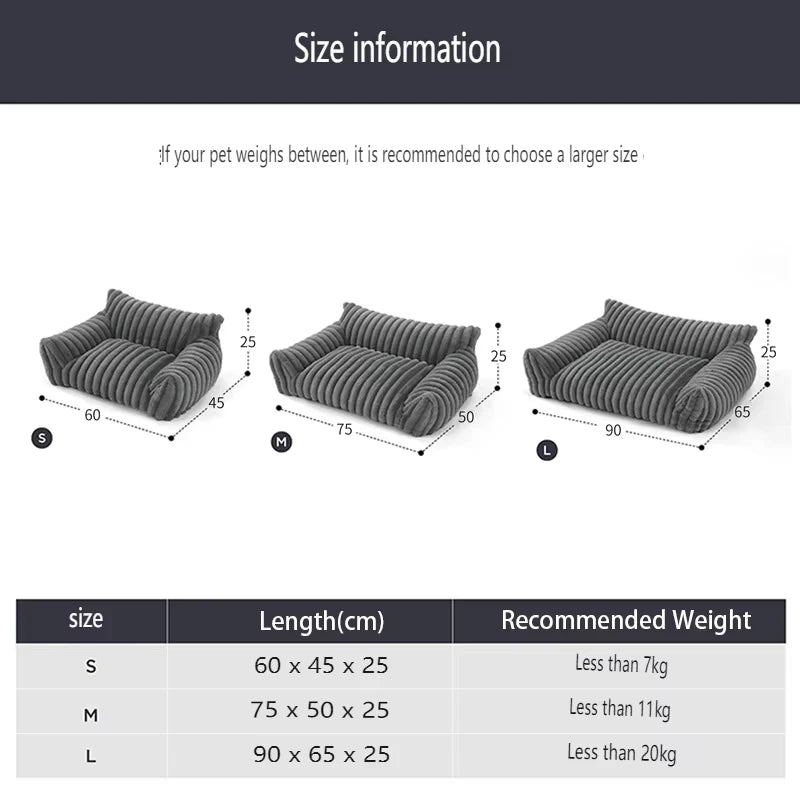 Winter Pet Dog Bed for Small Medium Dogs Cats - Comfortable Plush Puppy Sofa Nest Pet Supplies - Quality Shopping Centre