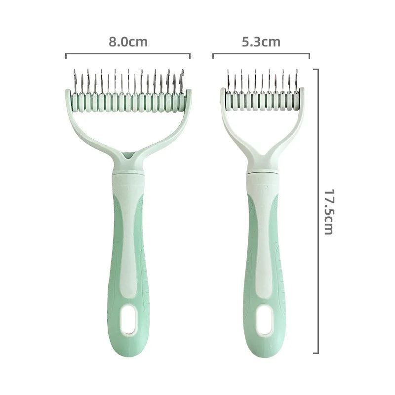 Double Sided Pet Hair Remover Dog Deshedding Brush Puppy Knotted Comb for Cats Dogs Cat Hairbrush Pet Grooming Supplies