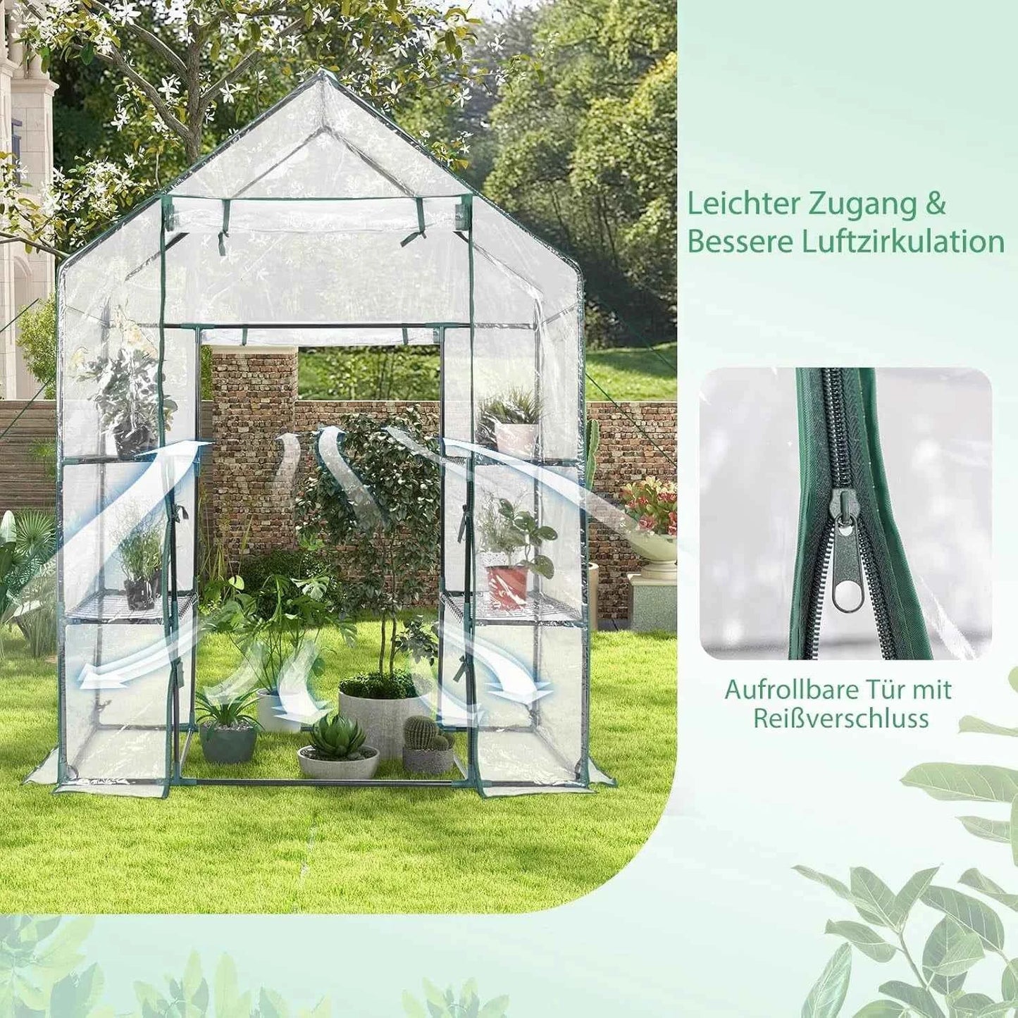 Greenhouse, Foil Greenhouse, Tomato House, Plant House, Foil House, Foil Tent , 143 x 73 x 195 cm