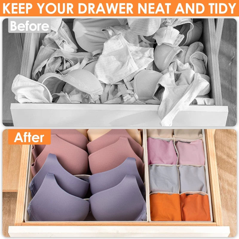 Underwear Organizers Of Cabinets And Drawers Wardrobe Clothes Bra Organizer For Underwear Socks Pants Home Foldable Storage Box