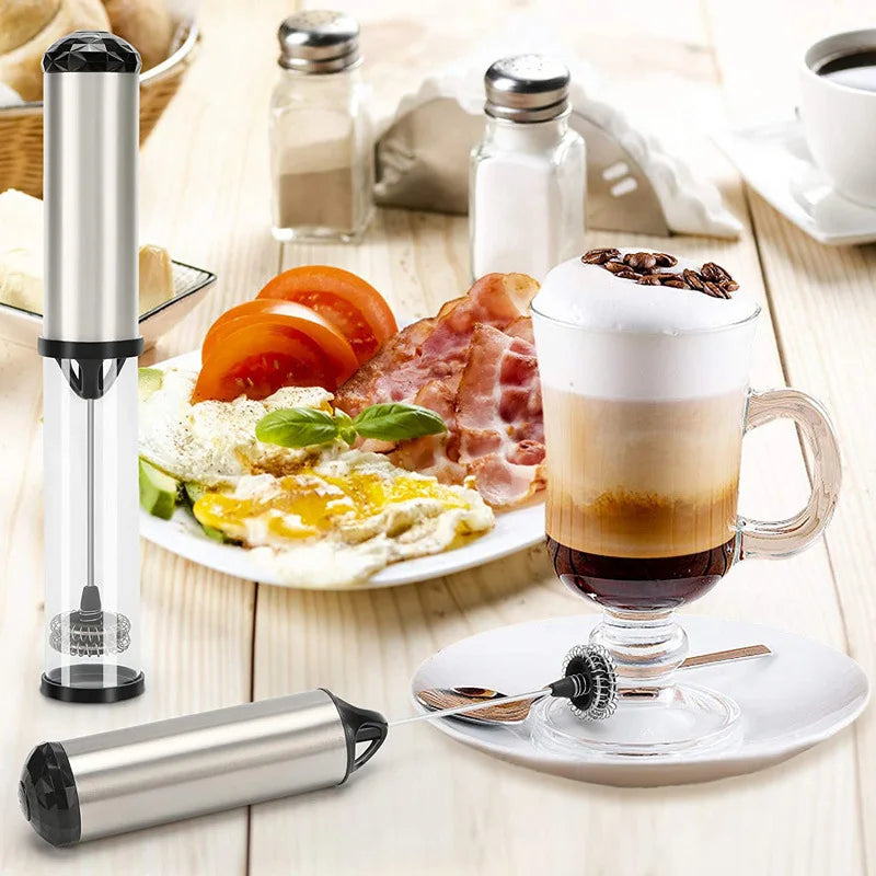 Electric Milk Frother Portable Handheld Mini Coffee Foamer Maker Kitchen Blender Egg Beater Cappuccino Cream Mix Whisk Tools