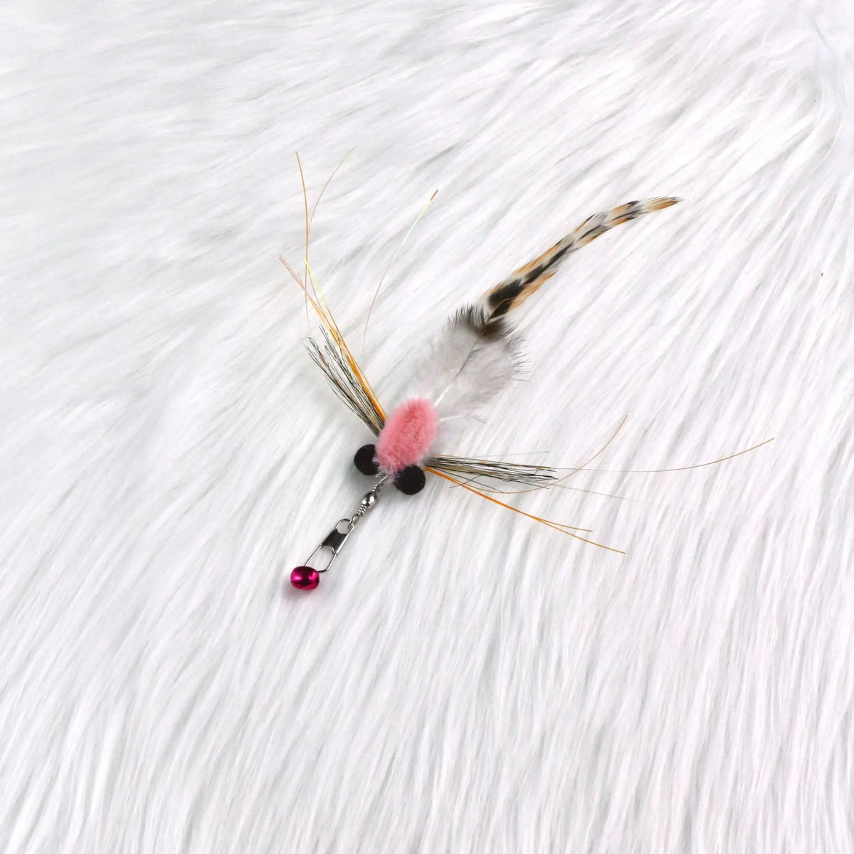 3pcs/4pcs Simulation Small Flying Insects Replacement Head for Cat Teaser Stick Fun Pet Toys