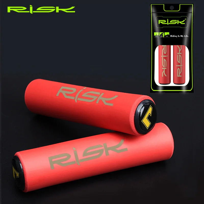 RISK Ultralight Anti-skid Soft Bike Handlebar Grips for BMX MTB Cycling Accessories - Non-slip Bicycle Grips Handle Cuffs Cover
